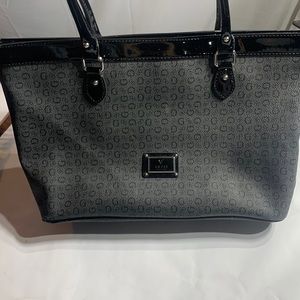 Black Guess bag with diamonte feature